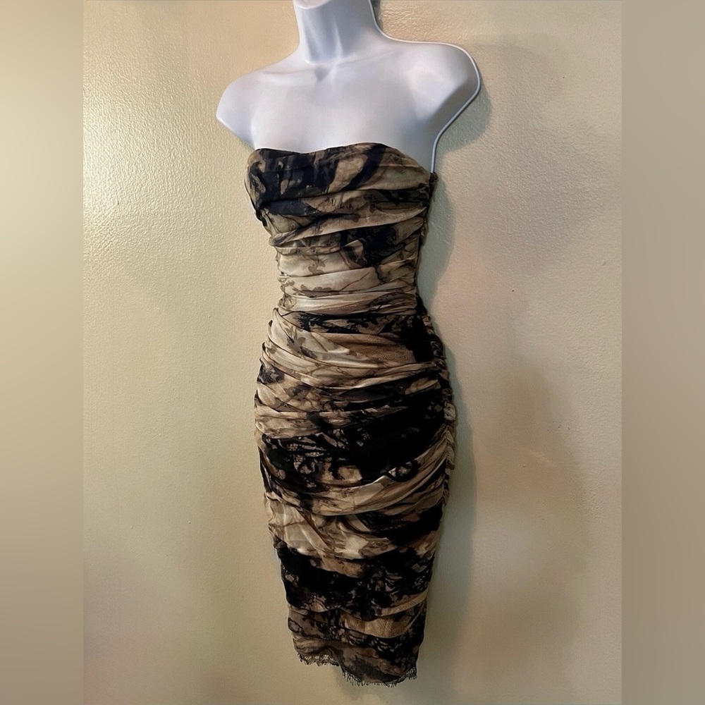 Diane Von Furstenberg Silk Strapless Dress